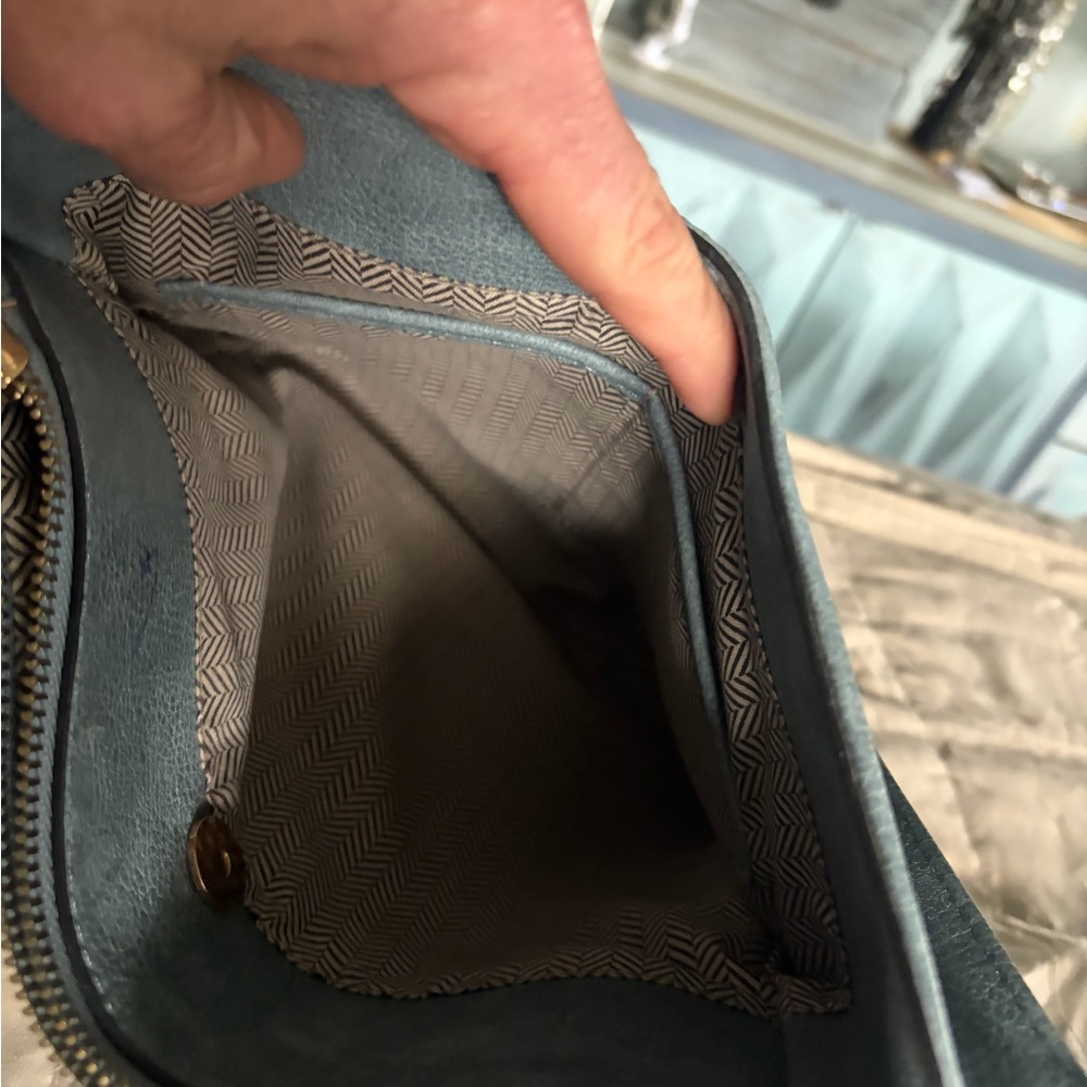 Jen & Co - Classic Women's Crossbody Bag in Light Blue 12x10 - Picture 3 of 10